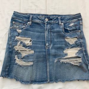 Medium Wash Denim Skirt